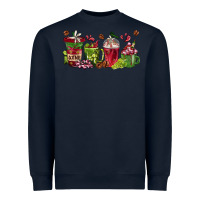 Navy wine coffee cups Heavyweight Sweatshirt - texasbilliewilder