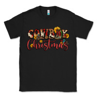 Black cowboy christmas Classic Tee - FaDigitalArtStudio