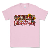 Bubblegum Pink cowboy christmas Classic Tee - FaDigitalArtStudio