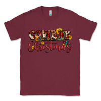 Burgundy cowboy christmas Classic Tee - FaDigitalArtStudio