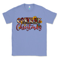 Colony Blue cowboy christmas Classic Tee - FaDigitalArtStudio
