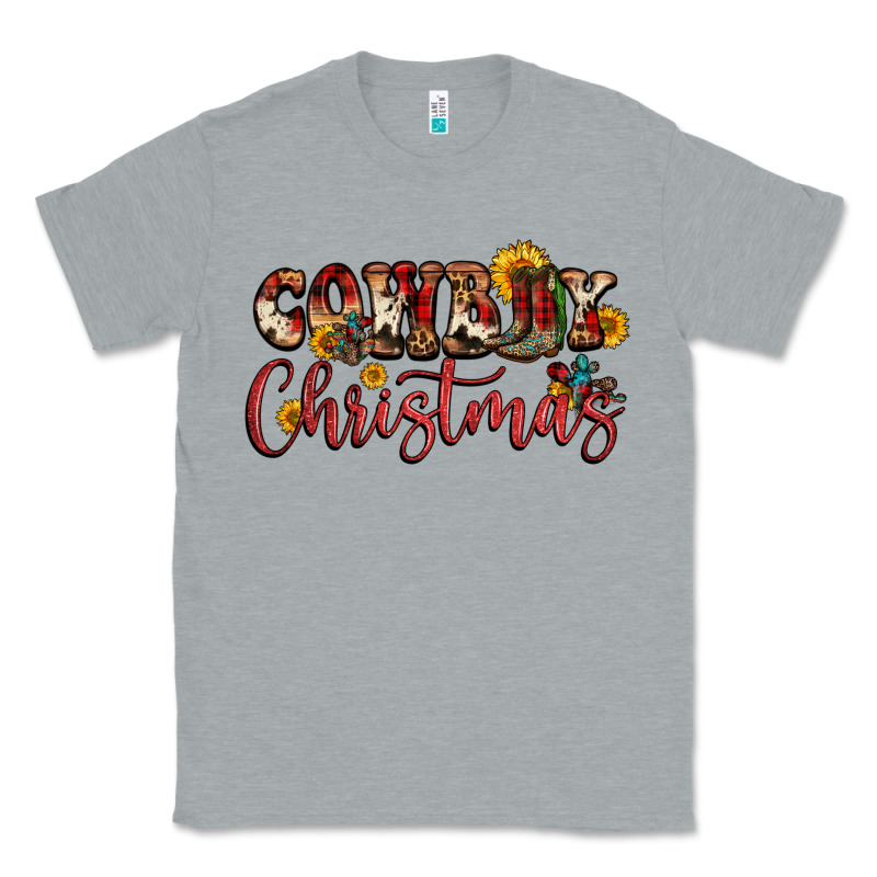 Cowboy Christmas Classic Tee by FaDigitalArtStudio | Teevron
