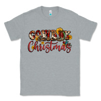 Heather Grey cowboy christmas Classic Tee - FaDigitalArtStudio