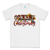 White cowboy christmas Classic Tee - FaDigitalArtStudio