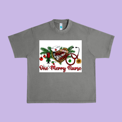 One Merry Nurse Urban Heavy Tee Designed By Ranaportraitstore
