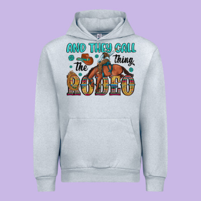 And They Call The Thing Rodeo Urban Hoodie Designed By Artiststas