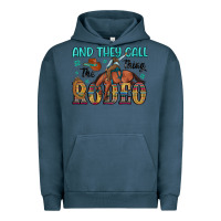 Pigment Midnight Navy and they call the thing rodeo Urban Hoodie - Artiststas