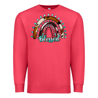 Cardinal blessed rainbow cowhide aztec Premium Sweatshirt - Jasminsmagicworld