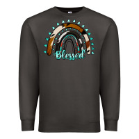 Smoke blessed rainbow cowhide aztec Premium Sweatshirt - Jasminsmagicworld
