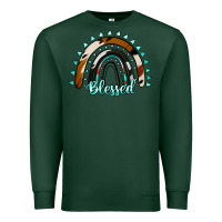 Sports Green blessed rainbow cowhide aztec Premium Sweatshirt - Jasminsmagicworld