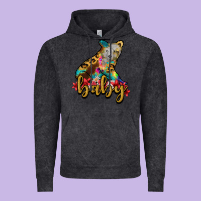 Baby Bear Vintage Hoodie Designed By Ranaportraitstore