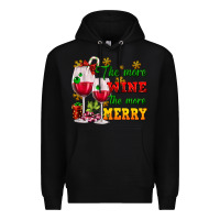 Black The more wine the more merry Premium Hoodie - AdoDesignShop