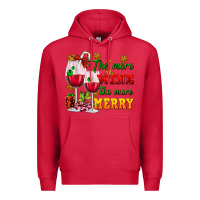 Cardinal The more wine the more merry Premium Hoodie - AdoDesignShop