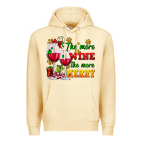 Pina Colada The more wine the more merry Premium Hoodie - AdoDesignShop