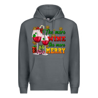 Rock The more wine the more merry Premium Hoodie - AdoDesignShop