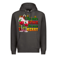 Smoke The more wine the more merry Premium Hoodie - AdoDesignShop