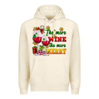 Tofu The more wine the more merry Premium Hoodie - AdoDesignShop