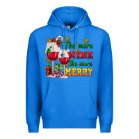 True Royal The more wine the more merry Premium Hoodie - AdoDesignShop