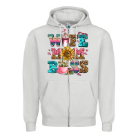 Dove Grey wife mom boss Zipper Hoodie - AdoDesignShop