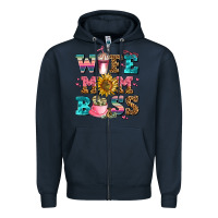 Navy wife mom boss Zipper Hoodie - AdoDesignShop