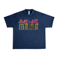 Navy rebel mama Urban Heavy Tee - texasbilliewilder