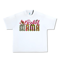White rebel mama Urban Heavy Tee - texasbilliewilder