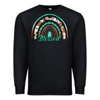 Black blessed western rainbow Premium Sweatshirt - Jasminsmagicworld
