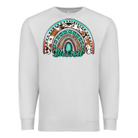 Dove Grey blessed western rainbow Premium Sweatshirt - Jasminsmagicworld