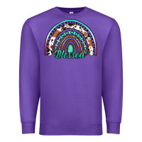 Purple blessed western rainbow Premium Sweatshirt - Jasminsmagicworld