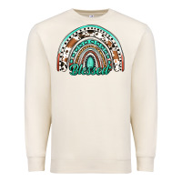Sandshell blessed western rainbow Premium Sweatshirt - Jasminsmagicworld