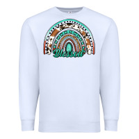 White blessed western rainbow Premium Sweatshirt - Jasminsmagicworld