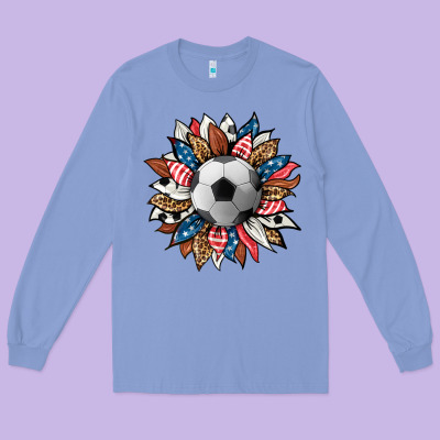 Football Sunflower Long Sleeve Tee Designed By Hra Design Shop