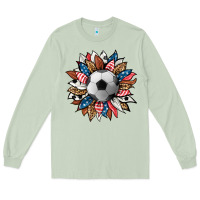 Matcha football sunflower Long Sleeve Tee - HRA Design Shop