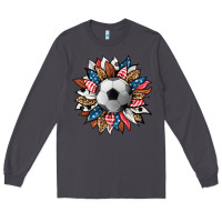 Smoke football sunflower Long Sleeve Tee - HRA Design Shop