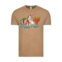 Vintage Coffee happy easter bunny carrots and eggs Vintage Tee - RanaPortraitStore