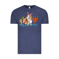 Vintage Denim happy easter bunny carrots and eggs Vintage Tee - RanaPortraitStore