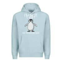 Blue Mist I'm Not Short I'm Penguin Size Premium Hoodie - Bettercallsaul