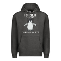 Charcoal Heather I'm Not Short I'm Penguin Size Premium Hoodie - Bettercallsaul