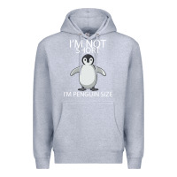 Heather Grey I'm Not Short I'm Penguin Size Premium Hoodie - Bettercallsaul