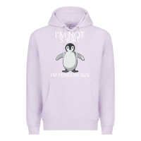 Lilac I'm Not Short I'm Penguin Size Premium Hoodie - Bettercallsaul