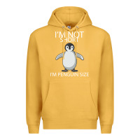 Mustard I'm Not Short I'm Penguin Size Premium Hoodie - Bettercallsaul