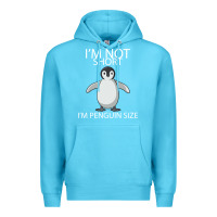 Ocean Blue I'm Not Short I'm Penguin Size Premium Hoodie - Bettercallsaul