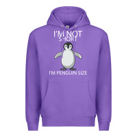 Purple I'm Not Short I'm Penguin Size Premium Hoodie - Bettercallsaul