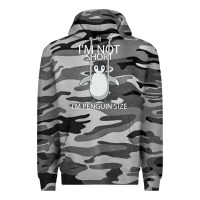 Slate Camo I'm Not Short I'm Penguin Size Premium Hoodie - Bettercallsaul