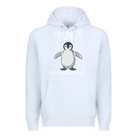 White I'm Not Short I'm Penguin Size Premium Hoodie - Bettercallsaul