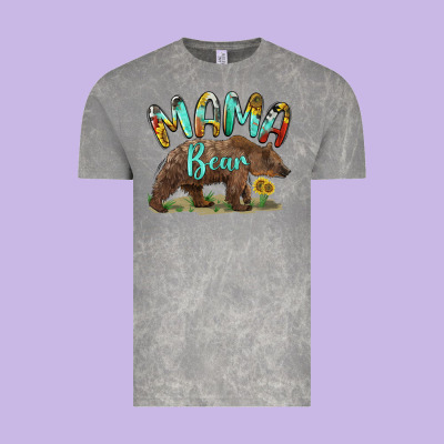 Mama Bear Vintage Tee Designed By Barkaloodesign