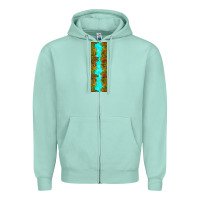 Seafoam autumn squirrel pen wraps Zipper Hoodie - BundleAndBundleShop