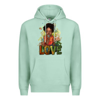 Seafoam black afro boy love Premium Hoodie - NancyCooperArtShop