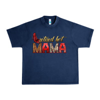 Navy retired hot mama Urban Heavy Tee - texasbilliewilder