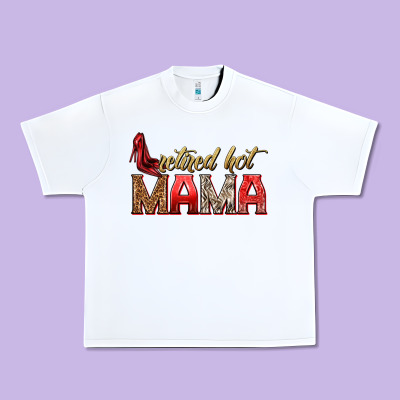 Retired Hot Mama Urban Heavy Tee Designed By Texasbilliewilder